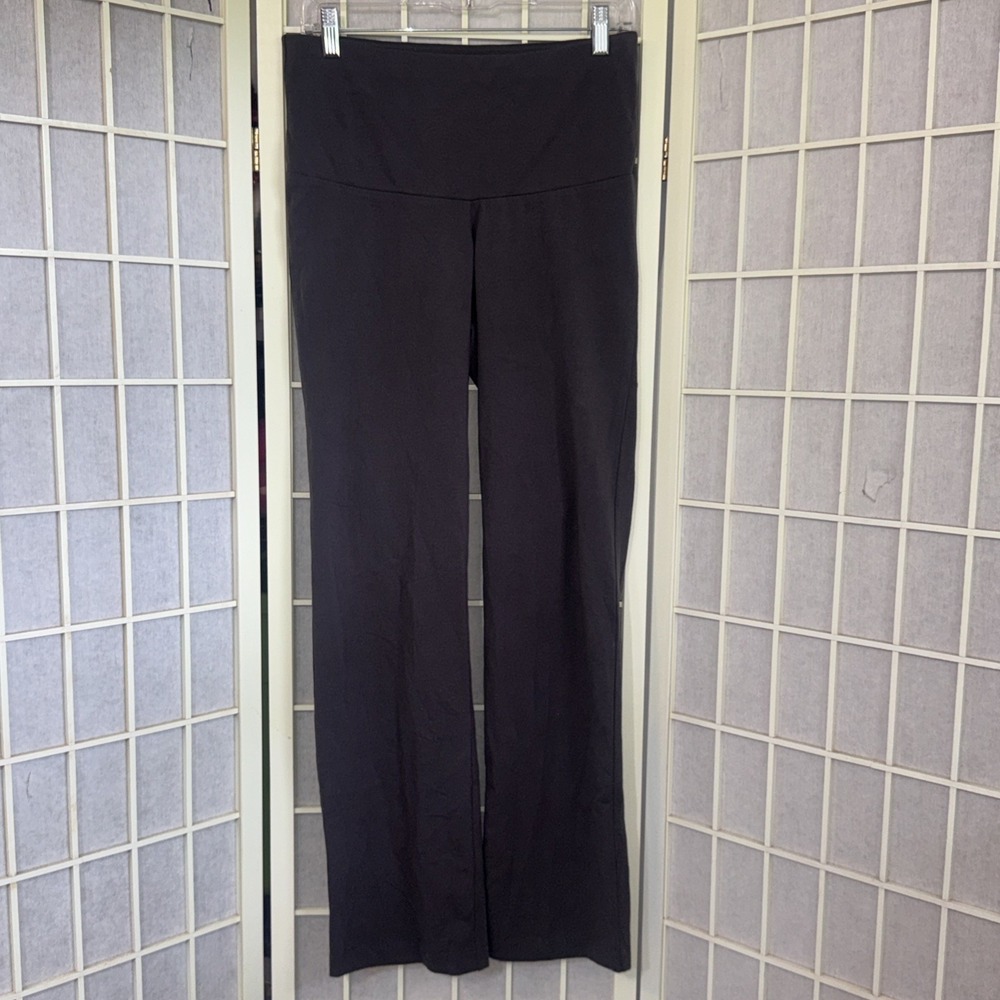 Spanx Classic Straight Leg Gray Stretch Shapewear Work Casual Pants Size Large